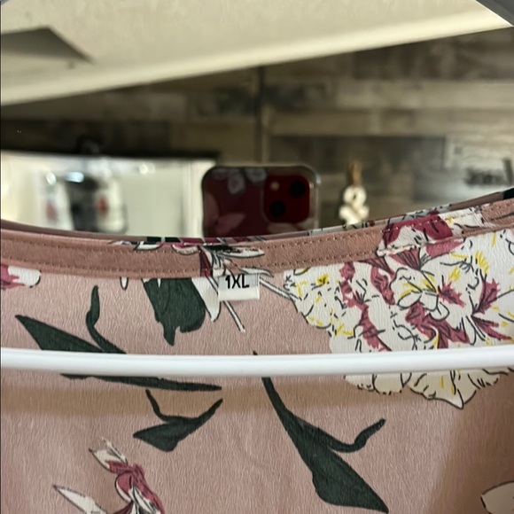 Pink Wrap Maxi Dress with Flutter Sleeves and V-Neck - Picture 3 of 3